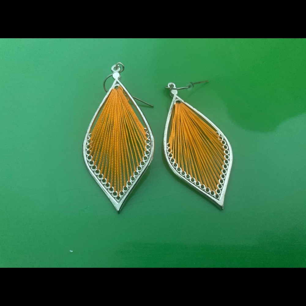 Women’s orange earrings
